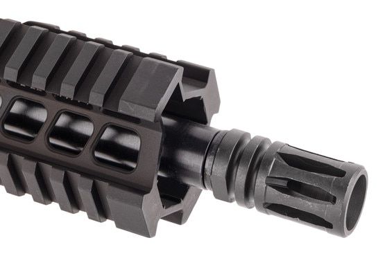 This upper features a flash hider.